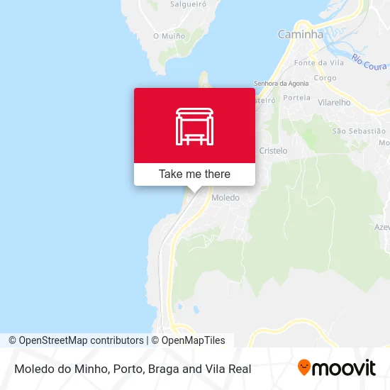 Moledo do Minho map