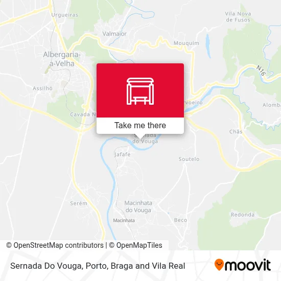 Sernada Do Vouga map