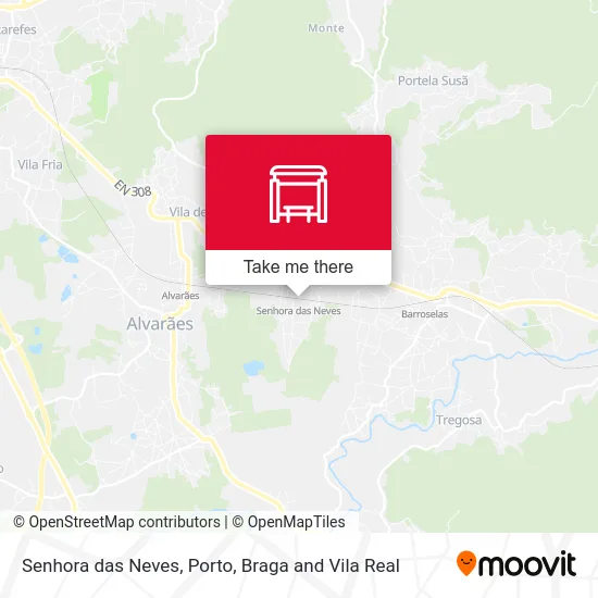 Senhora das Neves map