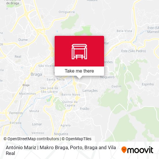 António Mariz | Makro Braga map