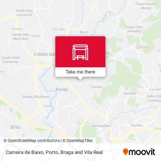 Carreira de Baixo map