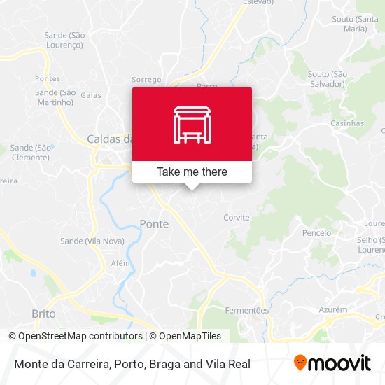 Monte da Carreira mapa
