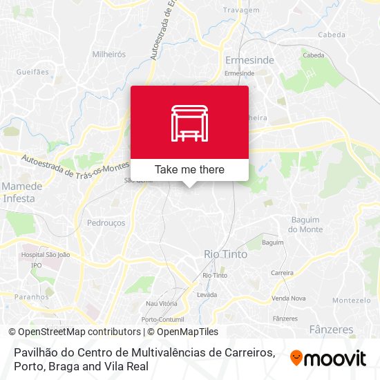 Pavilhão do Centro de Multivalências de Carreiros map