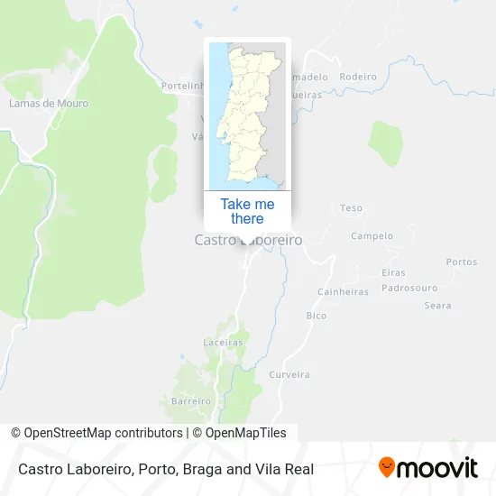 Castro Laboreiro map