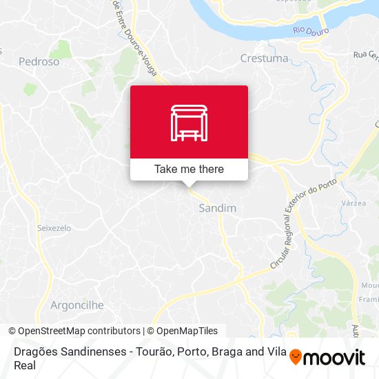 Dragões Sandinenses - Tourão mapa