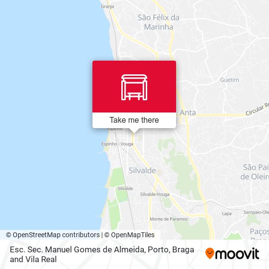 Esc. Sec. Manuel Gomes de Almeida map