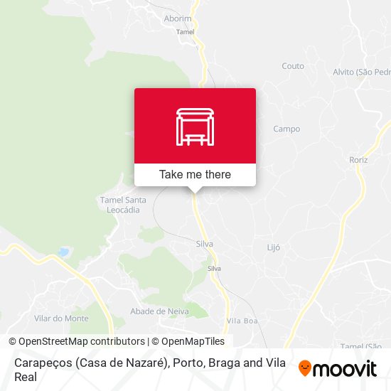 Carapeços (Casa de Nazaré) map