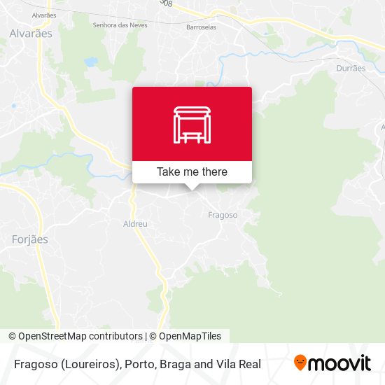 Fragoso (Loureiros) mapa