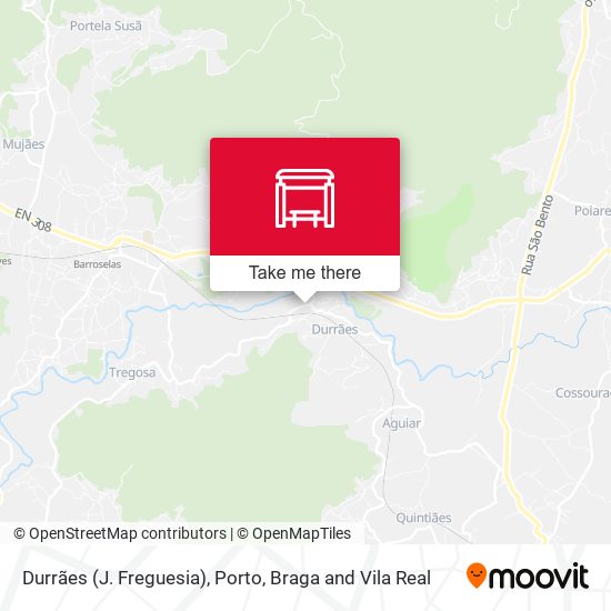 Durrães (J. Freguesia) map