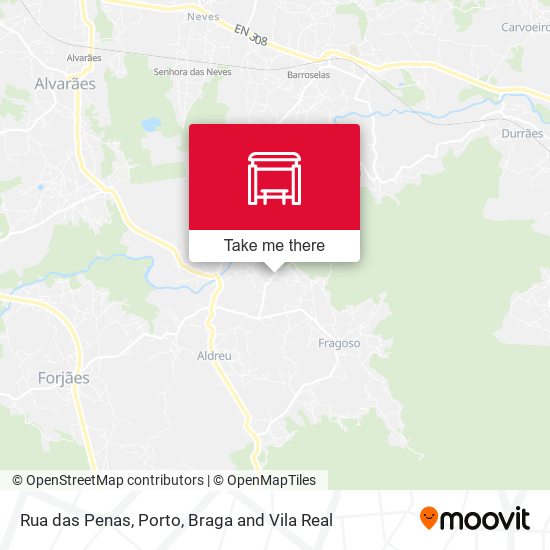 Rua das Penas mapa