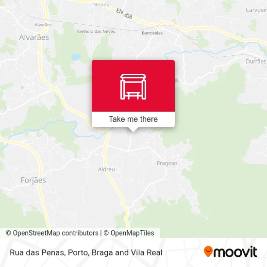 Rua das Penas mapa