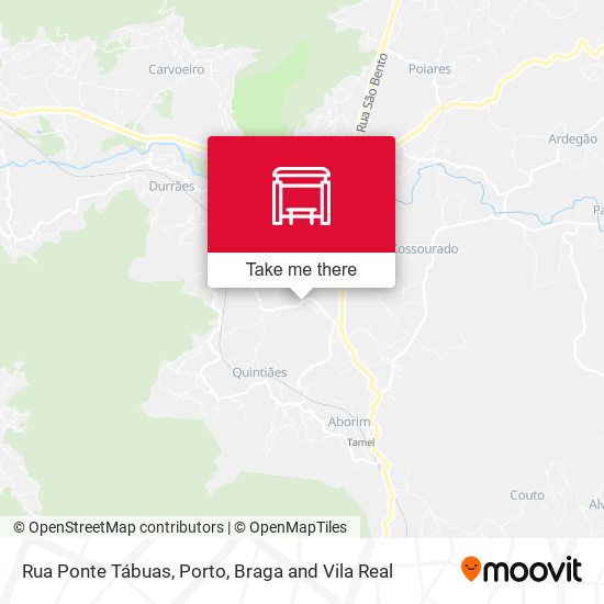 Rua Ponte Tábuas mapa