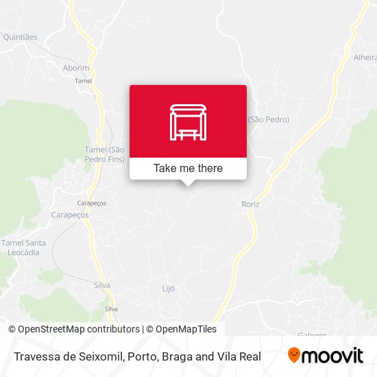 Travessa de Seixomil mapa