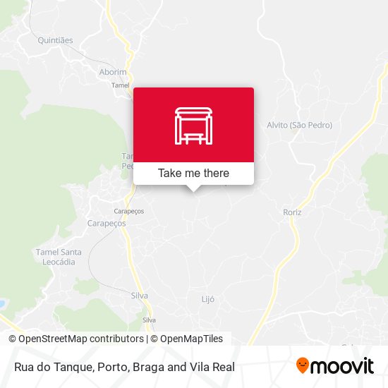 Rua do Tanque mapa