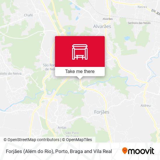 Forjães (Além do Rio) mapa