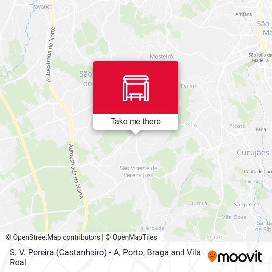 S. V. Pereira (Castanheiro) - A mapa