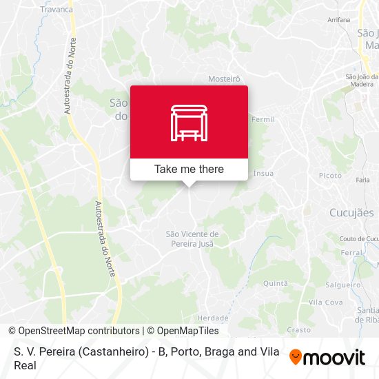 S. V. Pereira (Castanheiro) - B map