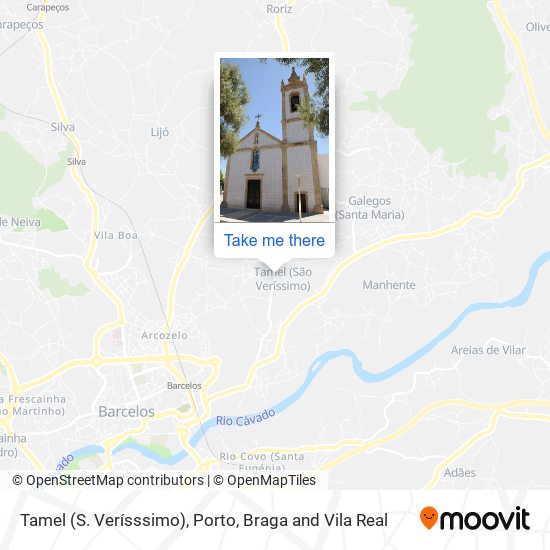 Tamel (S. Verísssimo) mapa