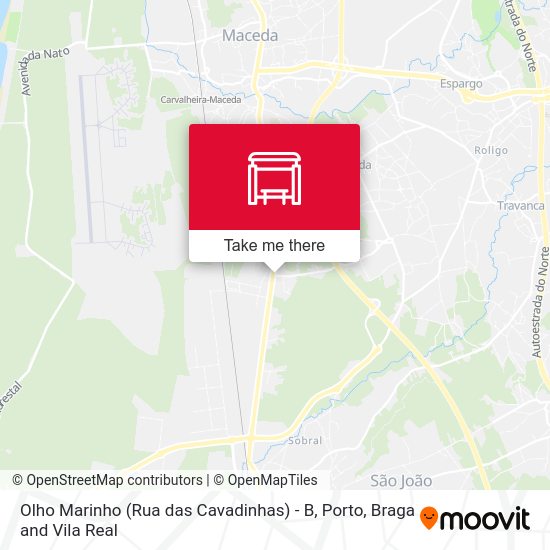 Olho Marinho (Rua das Cavadinhas) - B mapa