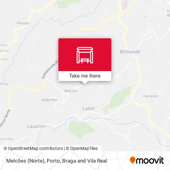Melcões (Norte) mapa