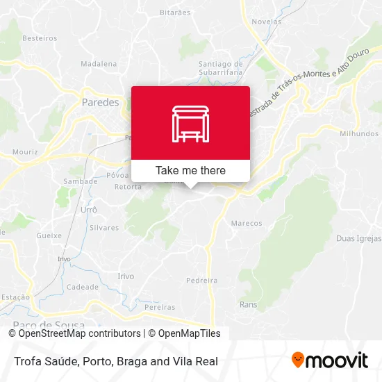 Trofa Saúde map