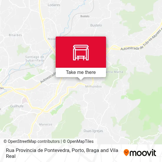 Rua Província de Pontevedra map