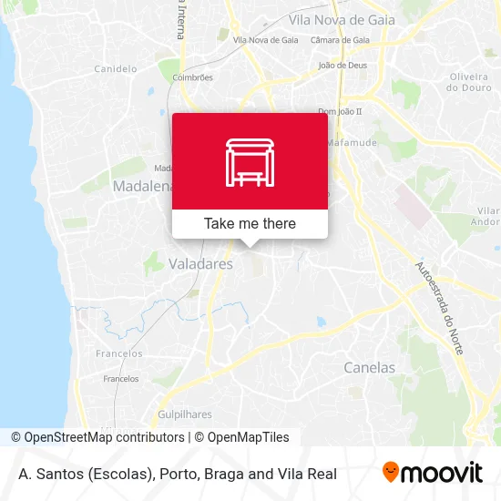 A. Santos (Escolas) map