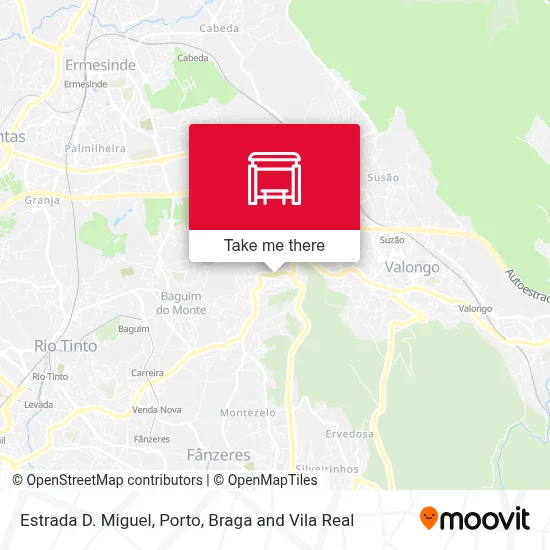 Estrada D. Miguel map