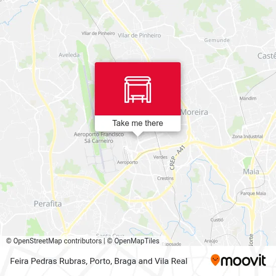 Feira Pedras Rubras map