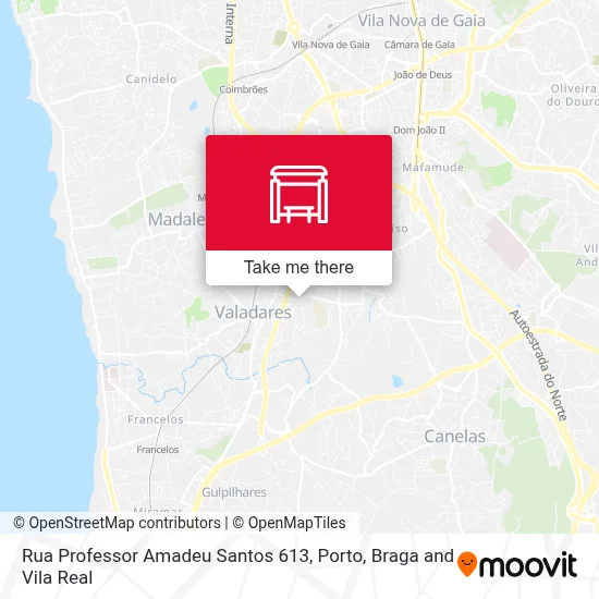 Rua Professor Amadeu Santos 613 map