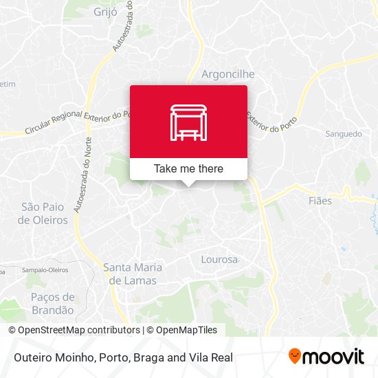 Outeiro Moinho mapa