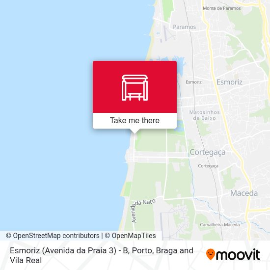 Esmoriz (Avenida da Praia 3) - B map