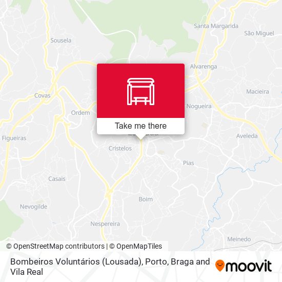 Bombeiros Voluntários (Lousada) map