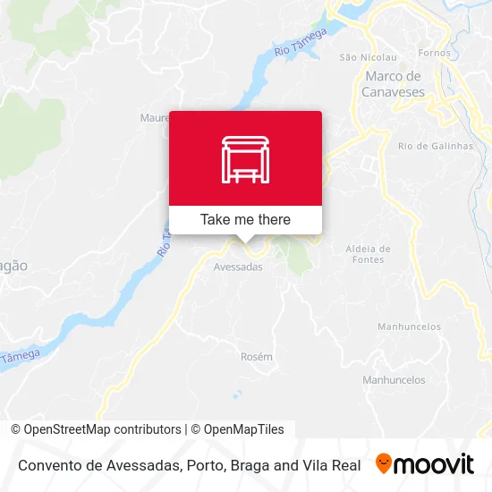 Convento de Avessadas map