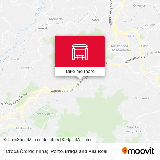 Croca (Cerdeirinha) map