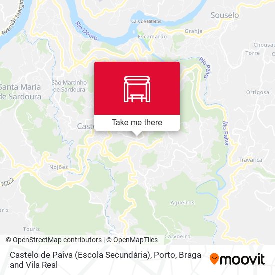 Castelo de Paiva (Escola Secundária) mapa