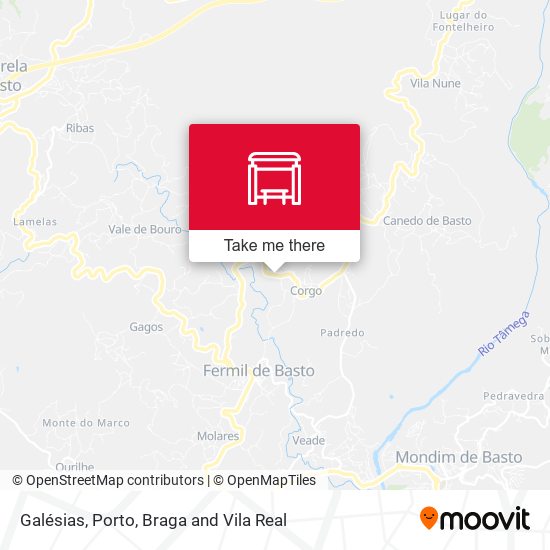Galésias mapa