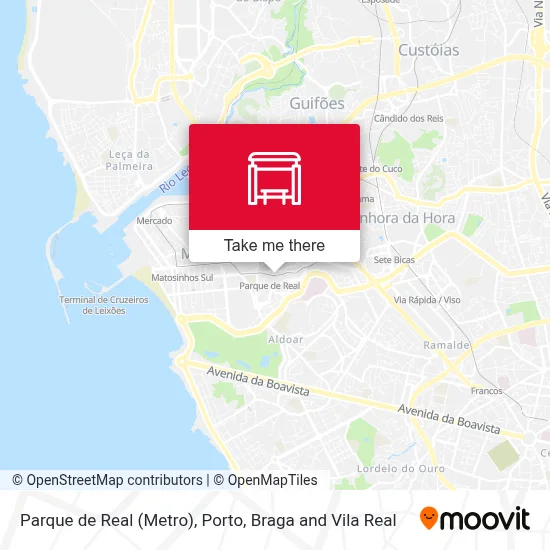 Parque de Real (Metro) map