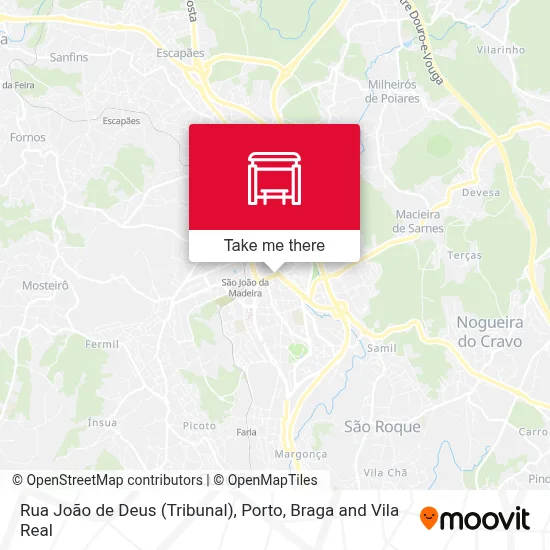 Rua João de Deus (Tribunal) map