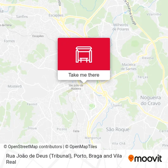 Rua João de Deus (Tribunal) map