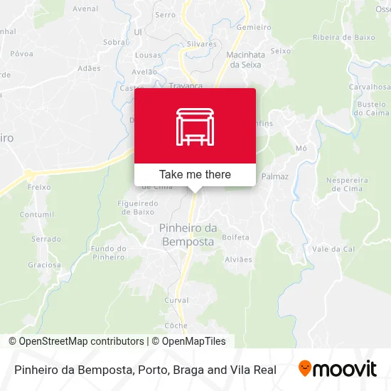 Pinheiro da Bemposta map