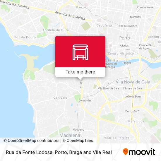 Rua da Fonte Lodosa mapa