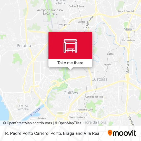R. Padre Porto Carrero map