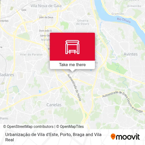 Urbanização de Vila d'Este map