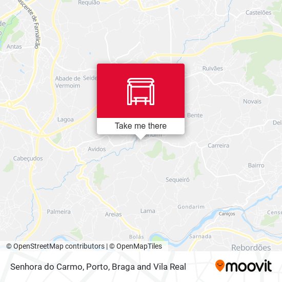 Senhora do Carmo mapa