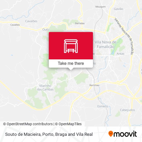 Souto de Macieira mapa
