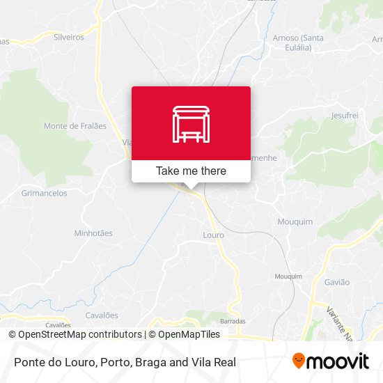 Ponte do Louro mapa