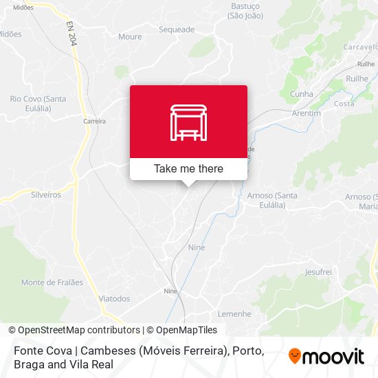 Fonte Cova | Cambeses (Móveis Ferreira) mapa