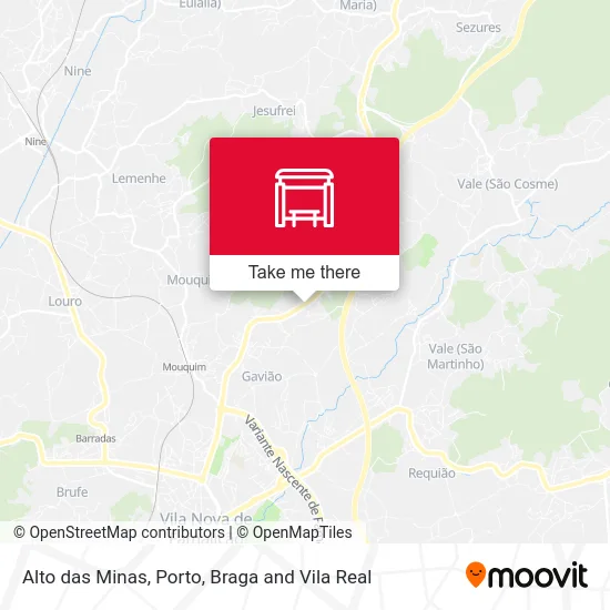 Alto das Minas map