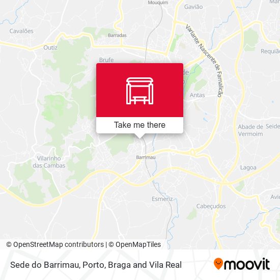 Sede do Barrimau mapa